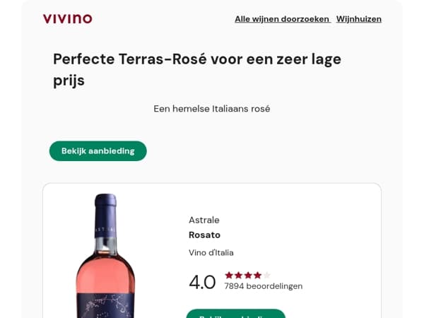 Perfecte Terras-Rosé voor een zeer lage prijs