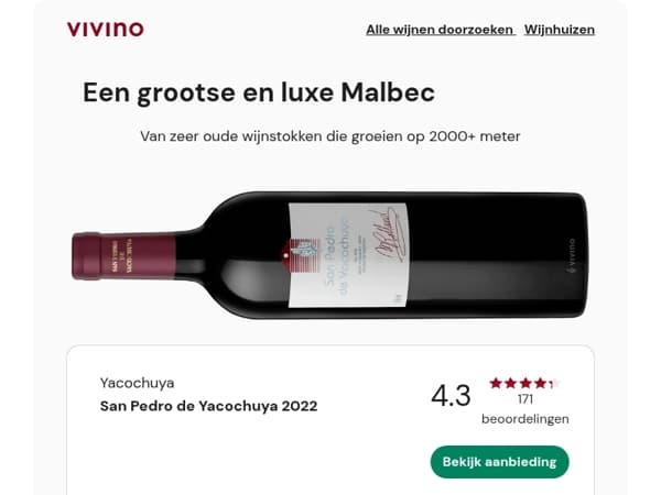 Meesterlijke 4.3★ Malbec van grote hoogte