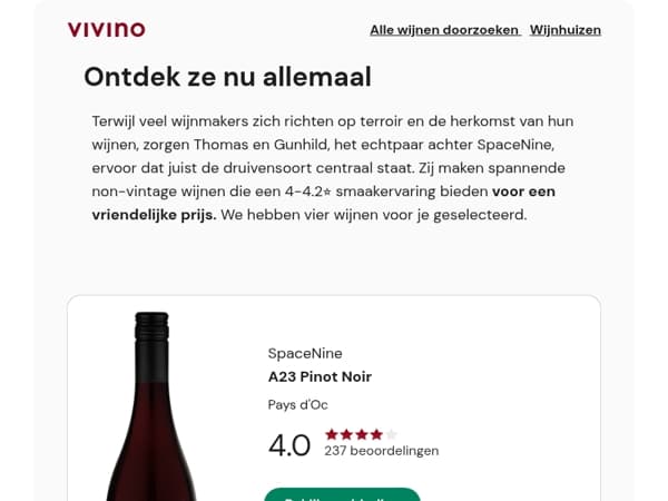 4+⭐️ Ontdek 4 topwijnen van SpaceNine