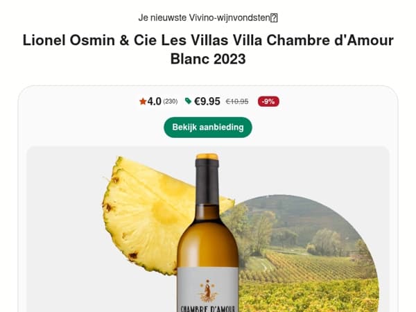 Lionel Osmin & Cie: heerlijke blend van Gros Manseng en Sauvignon Blanc 