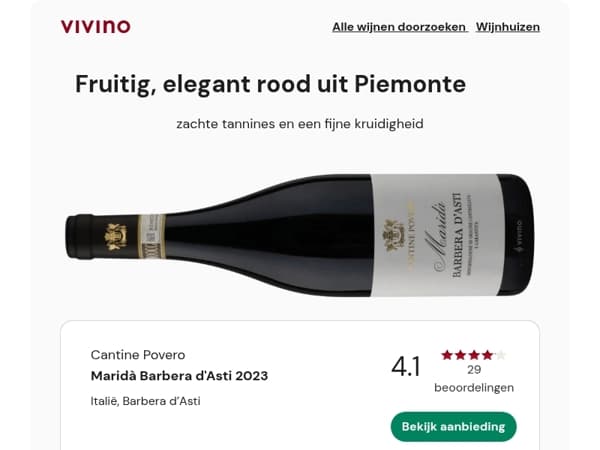 Elegante Barbera uit Piemonte 