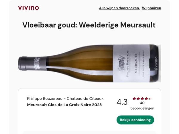 4.3★ Vloeibaar goud: Weelderige Meursault