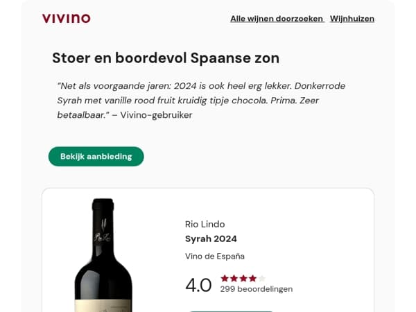 🔥Bestseller: Spaanse Syrah voor slechts €7,49