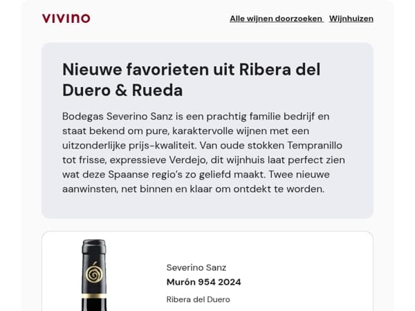 Nieuw binnen: 4.2-4.3⭐ Ribera & frisse Verdejo topper