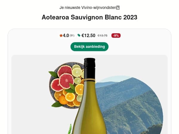 4.1★ Verfrissende Sauvignon Blanc uit Marlborough 