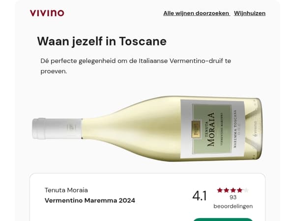 Zonnige Vermentino uit Toscane