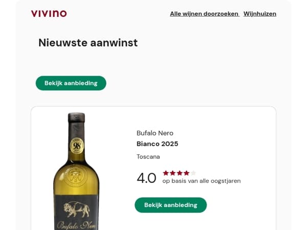Toscaans wit met 98/99 punten!