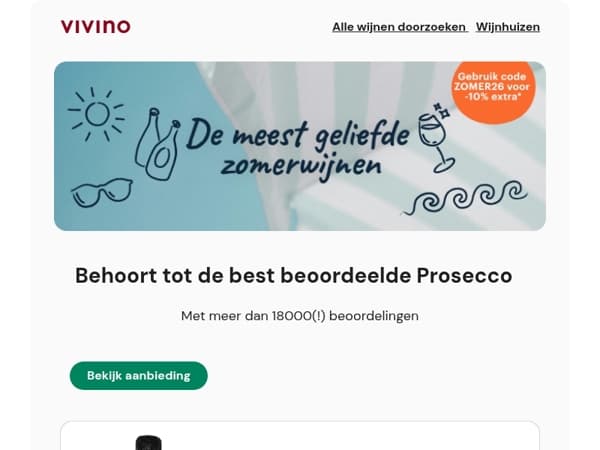 💰Sublieme prijs-kwaliteitsverhouding: 4.2★ Prosecco 
