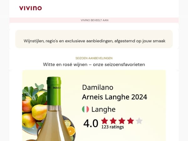 Ontdek onze top beoordeelde seizoenswijnen
