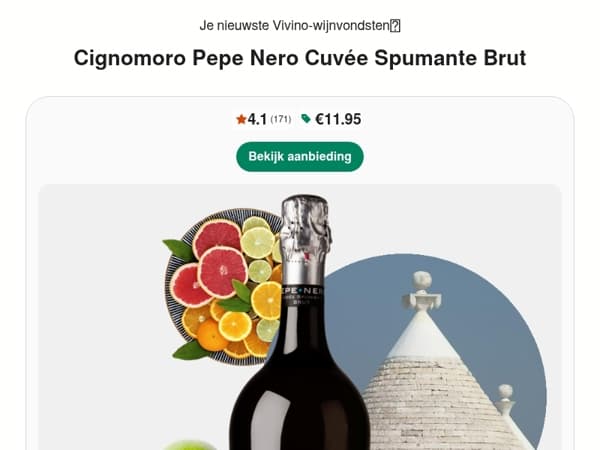 Deze Salento mousserende wijn is een community favoriet! | Hoort bij de beste 3% van alle wijnen ter wereld