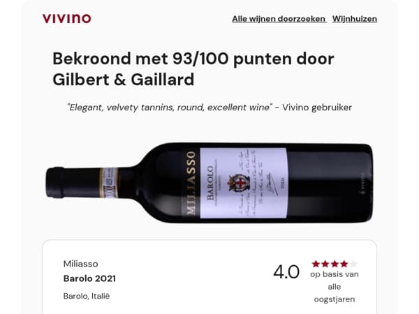 4.0★ Klassieke Barolo onder €20 van uitzonderlijk jaar