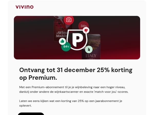 💥Breng je wijnkennis naar een hoger niveau met Vivino Premium