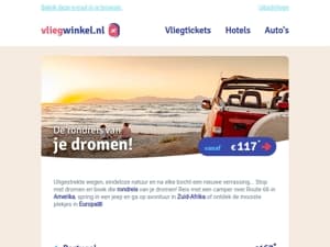Mailaanbiedingen, boek de rondreis van je dromen al vanaf €117*