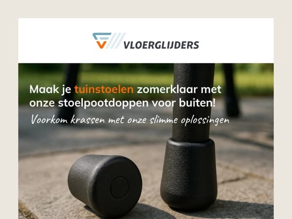 Tuinmeubels naar buiten? Vergeet de vloerglijders niet