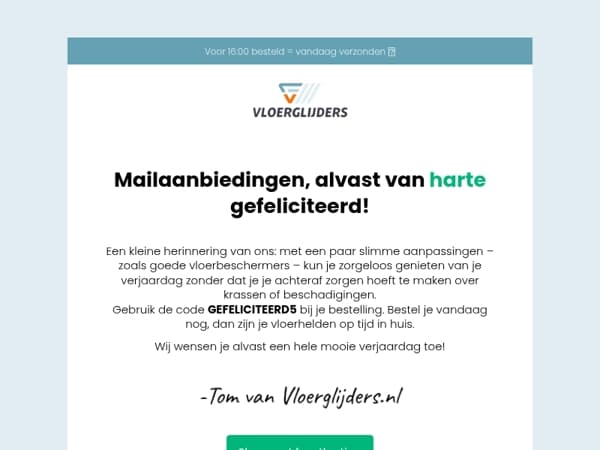 Pre-party deal: jouw korting staat nog klaar 🎁