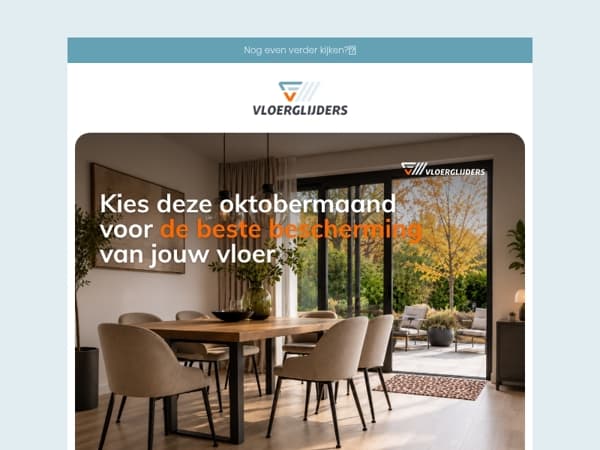 Oktober woonmaand met Vloerglijders 🏡