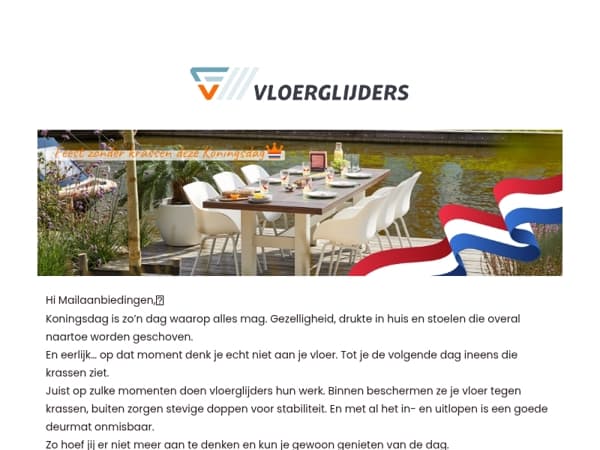Koningsdag vieren zonder vloerschade🫅