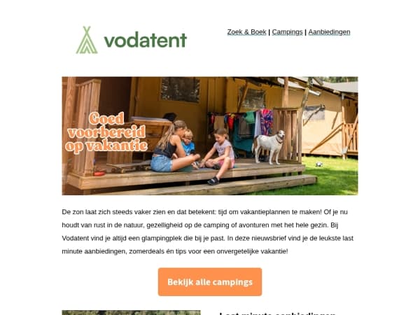 Goed voorbereid op vakantie ⛺