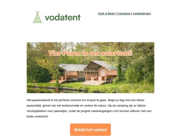 Vier Pasen in een safaritent! 🐣