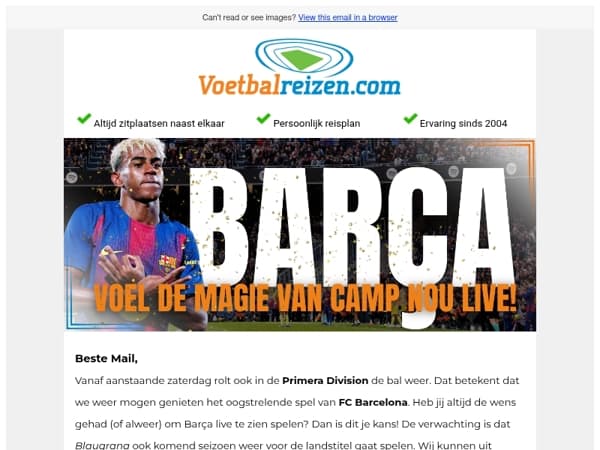 🔴🔵Vanaf €289,- volledig verzorgd de magie van Camp Nou beleven? Het kan!