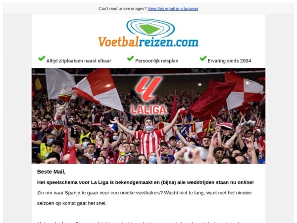 ⚽ La Liga wedstrijden staan online!