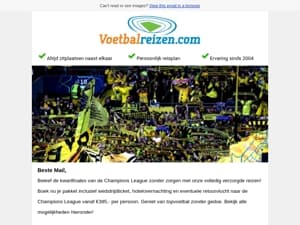 🌟⚽Onze reizen naar de Champions League 1/4-finales zijn live!