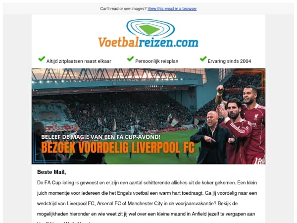 Mail Maak jij een complete voetbalreis naar Liverpool voor €375,-?