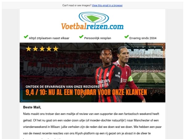 9.3/10: Ontdek waarom 2026 nu al een topjaar is voor onze fans