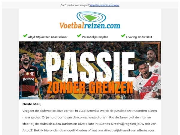 Pak je koffers: Van La Bombonera tot het Maracanã