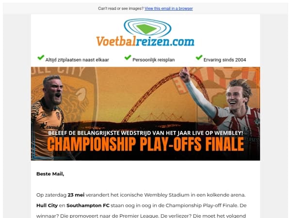 Reis jij mee naar de Championship Play-Offs finale op Wembley?