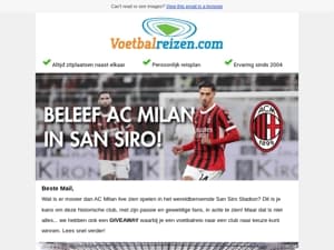 🔴⚪ Beleef AC Milan in San Siro!