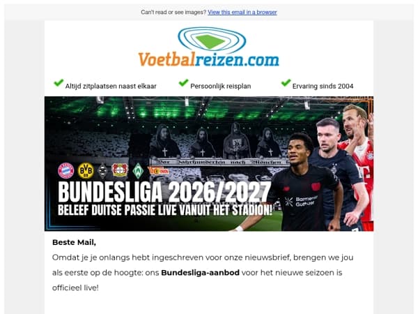 Bundesliga 2026/2027: Nu boekbaar! ⚽