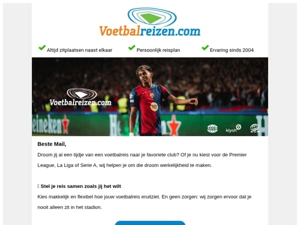 ⚽ Voetbal zoals het hoort: live in het stadion