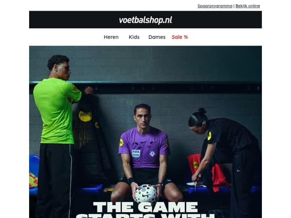 De nieuwe Nike KNVB scheidsrechtercollectie is vanaf nu verkrijgbaar!