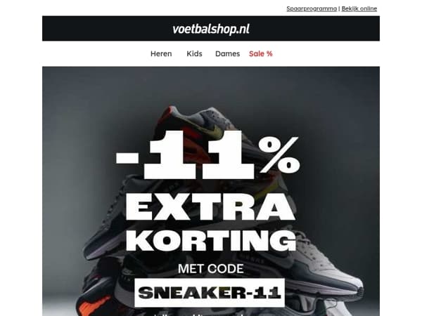 😍 SINGLESDAY | Trakteer jezelf op een paar sneakers!