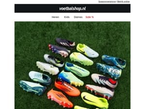 🚨 SALE! Voetbalschoenen tot 70% afgeprijsd!