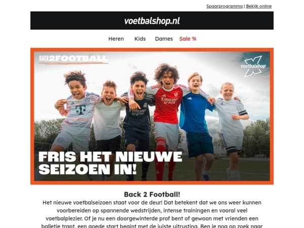 ⚽ Back 2 Football! Jouw nieuwe seizoen start bij Voetbalshop!