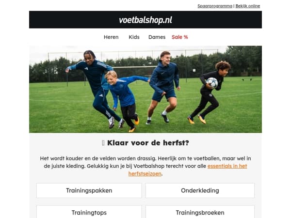 🍂 Alles voor de herfst, 15% EXTRA korting op Under Armour en meer!