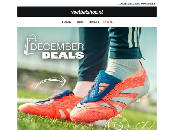 🚨 December Deals bij Voetbalshop!