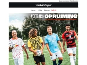 Korting op clubkleding uit Europese topcompetities!