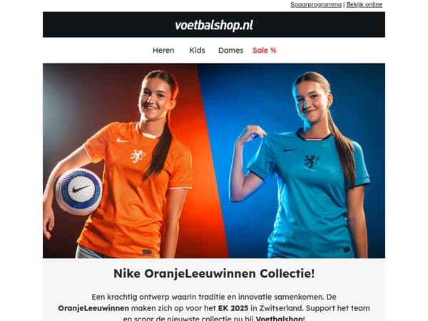 Het nieuwe OranjeLeeuwinnen thuis- en uitshirt is nu verkrijgbaar!