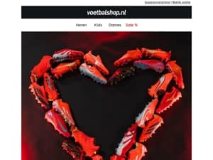 🌹 Scoor met liefde: Rode voetbalschoenen bij Voetbalshop