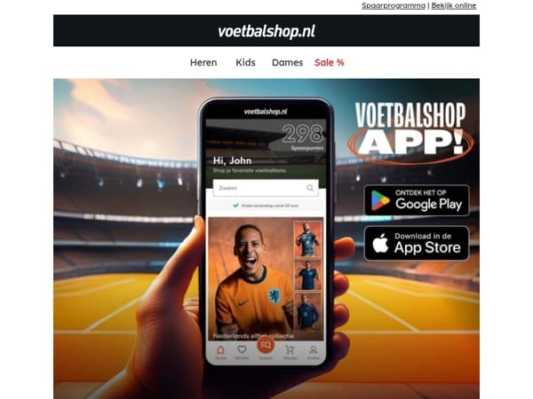 📲 Download onze App en ontvang dubbele spaarpunten!