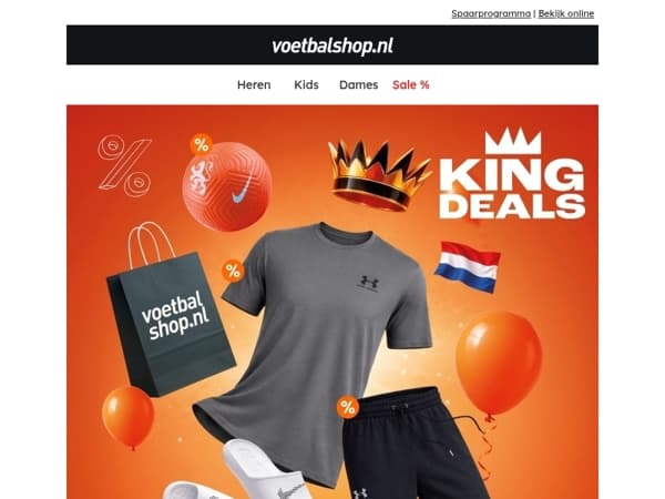 Scoor jouw King Deals met hoge korting!🔥