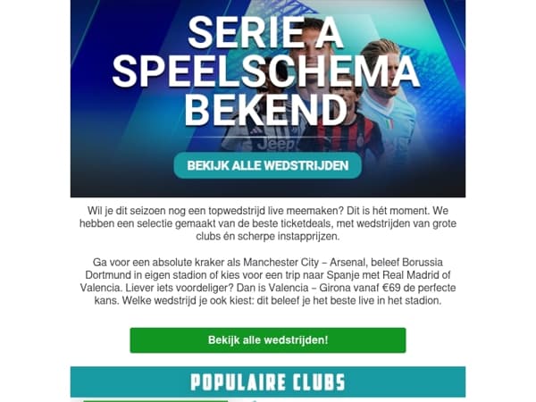 🇮🇹 Serie A-speelschema bekend: scoor jouw tickets