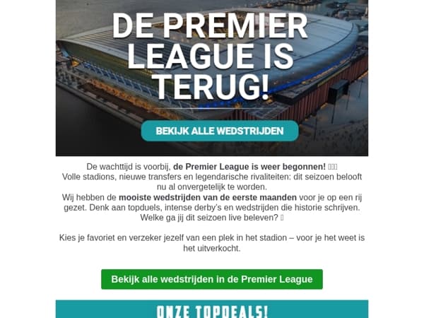 De Premier League is terug! ⚽



😍