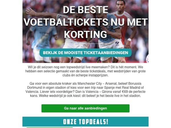 🔥 Topwedstrijden vanaf €69 – ontdek onze deals