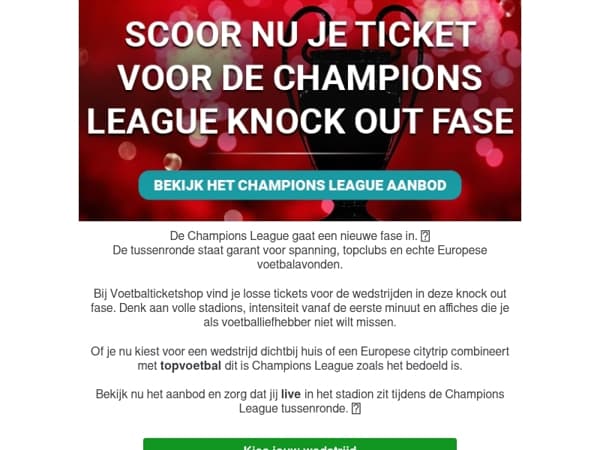 🔥 De Champions League gaat verder en dit zijn de tussenrondes