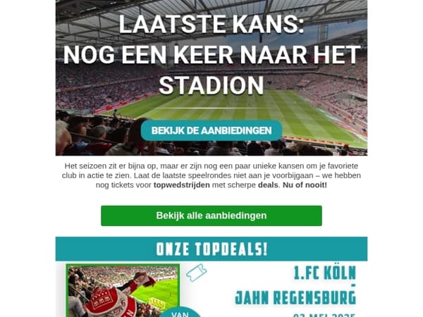 ⚡Nog één kans om erbij te zijn dit seizoen