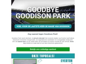 Een historisch afscheid: Goodison Park